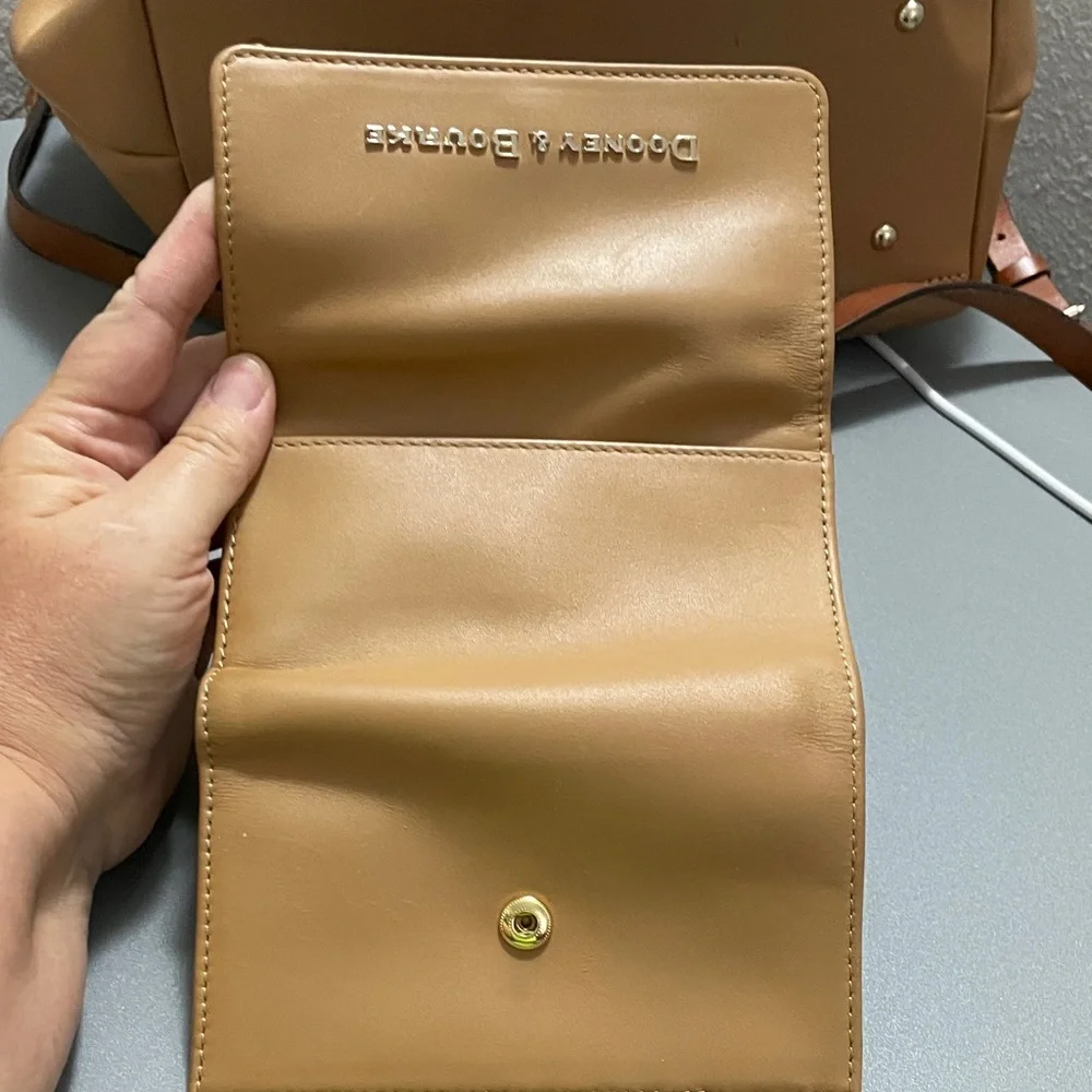 Dooney & Bourke Camel Leather Wallet - Picture 3 of 3